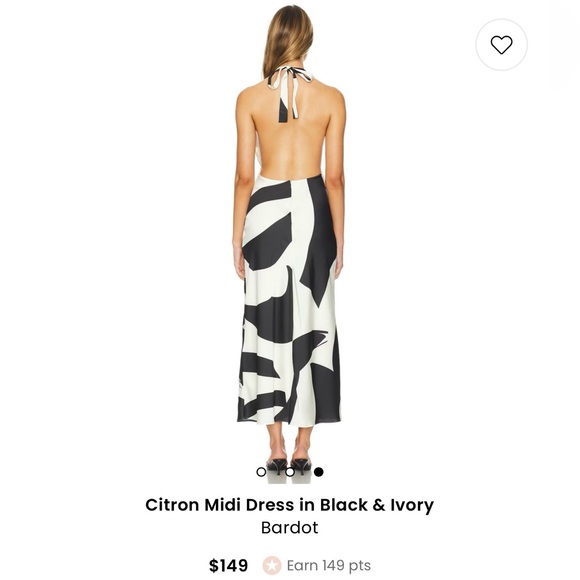 Bardot Citron Midi Dress - Picture 7 of 9